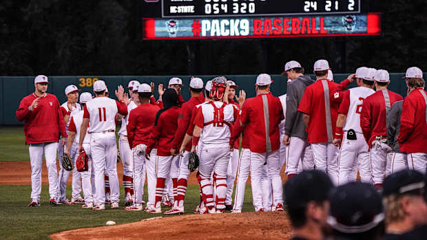 state baseball handshake line
